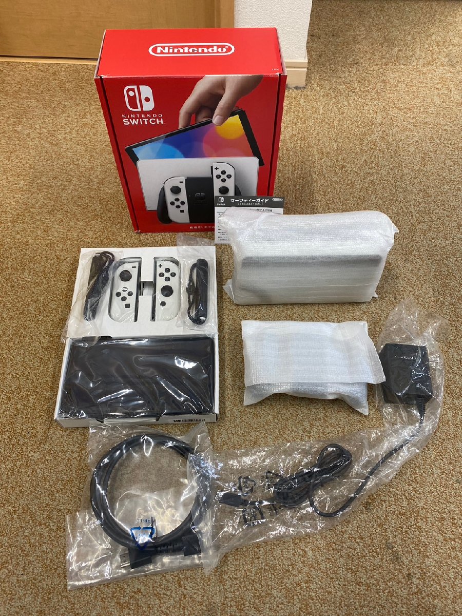 任天堂 Nintendo Switch (有機ELモデル) HEG-S-KAAAA [ホワイト] 中古ABランク 付属完品【動作確認済み】