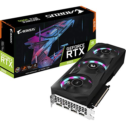 Gigabyte AORUS GeForce RTX 3060 ELITE 12GB V2 LHR グラフィックスカード